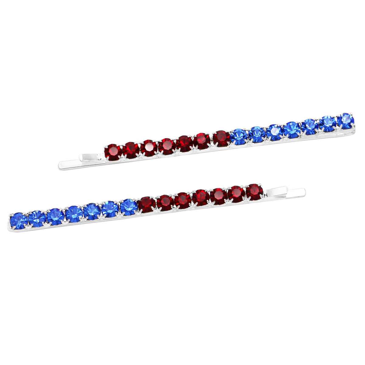 Set of 3 Acetate and Simulated Pearl Hair Clip Bobby Pins Snap