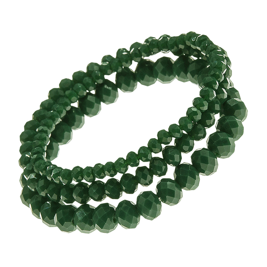 faceted glass beads