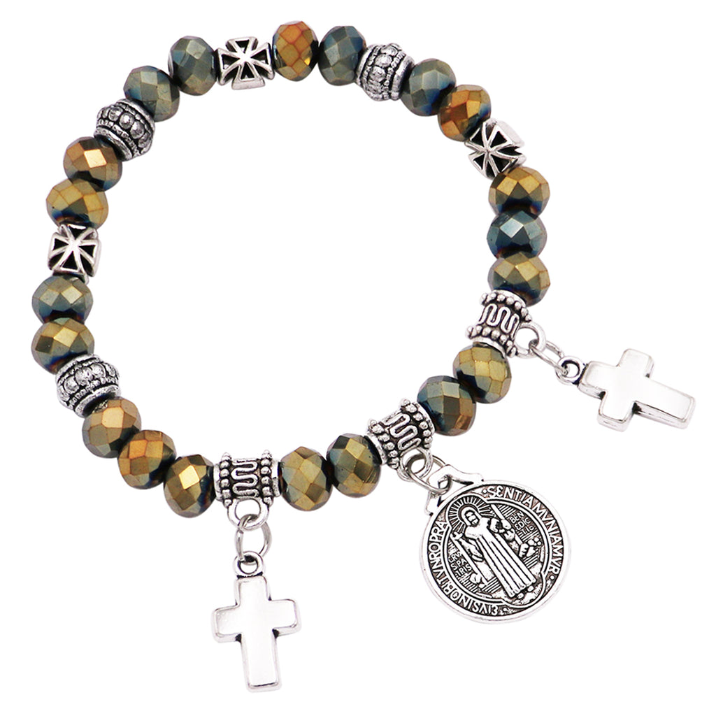 silver stretch bracelets with charms