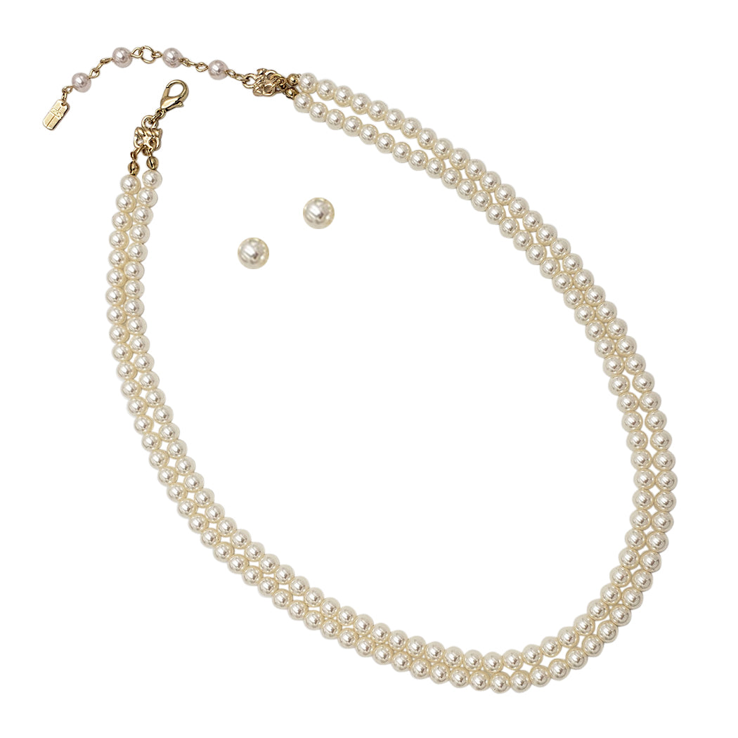 Double Strand Pearl Necklace – Tillett's