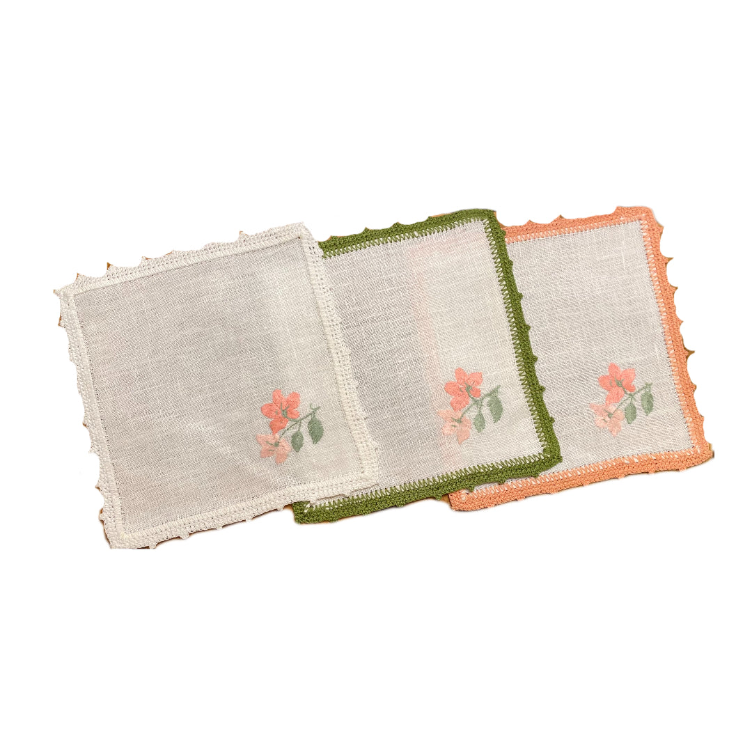 Olive on Mint Zig Zag Hand Towel - Hibiscus Linens