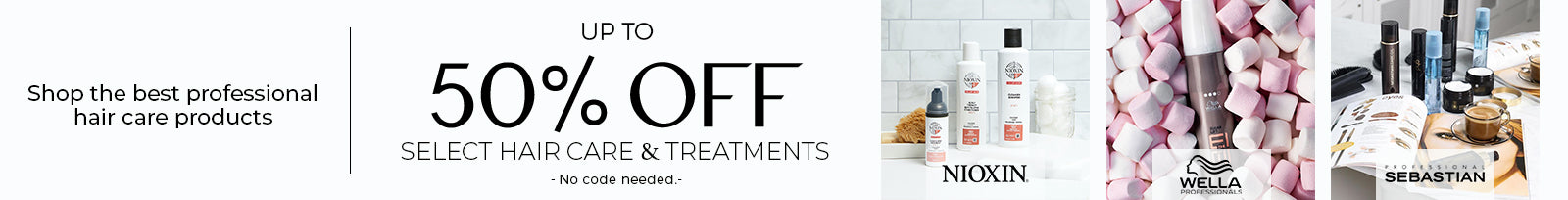 Up to 50% off Hair