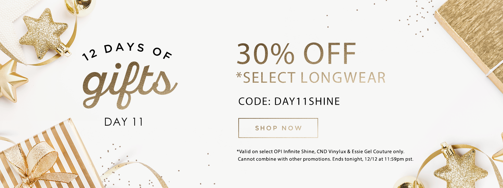 12 Days of Gifts: Day 11 - 30% Off Select Longwear
