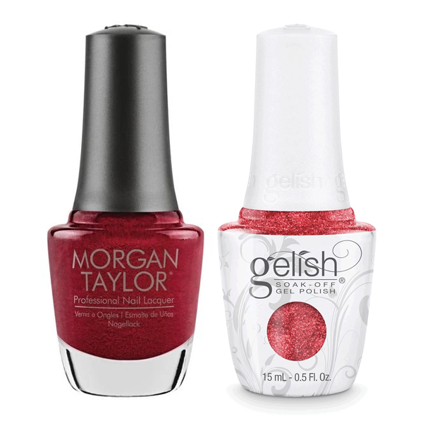 Gelish And Morgan Taylor Combo Best Dressed Sleek Nail