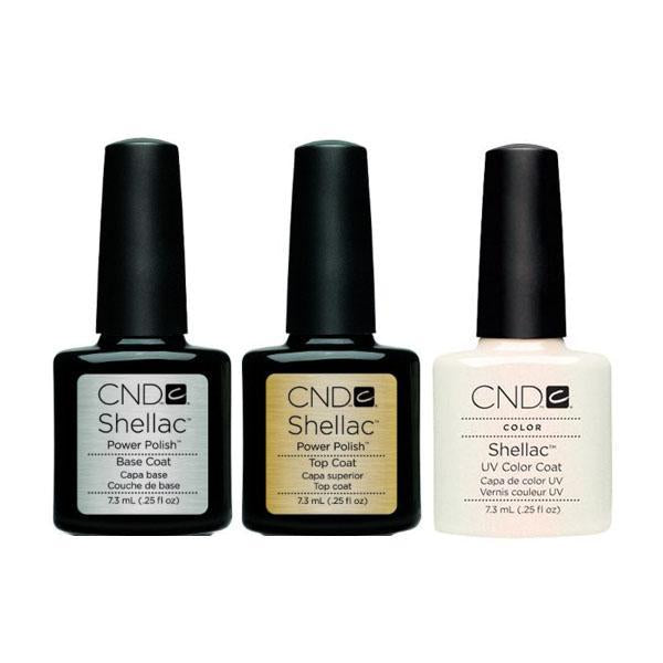 CND - Shellac Combo - Base, Top & Moonlight & Roses – Sleek Nail