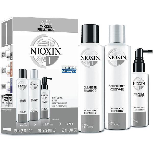 Nioxin Shampoo, Conditioner, Scalp Treatment - System Kit 1