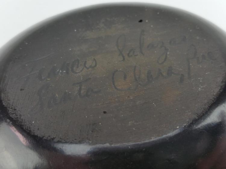 Native American, Santa Clara Pottery Bowl, By Frances Salazar (1936-20