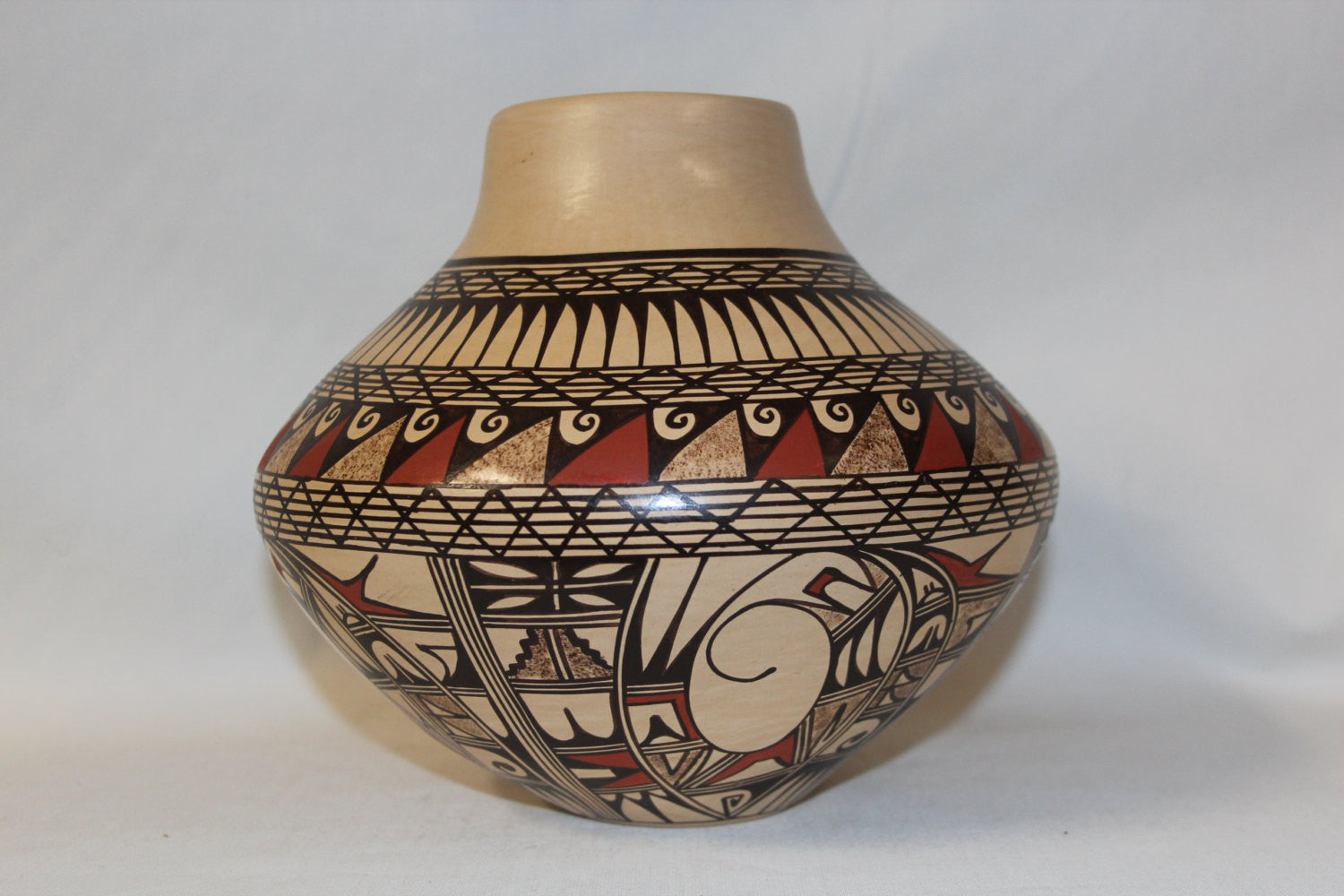 American Indian Art Native American Hopi Pottery Jar Signed By Jofern Puffer 67 - 