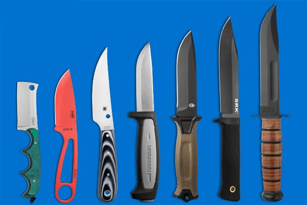 types of fixed-blade knives