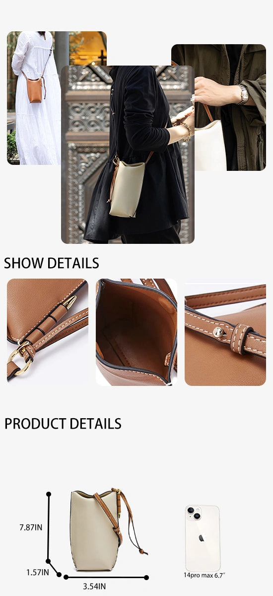 ooobag leather phone crossbody bag