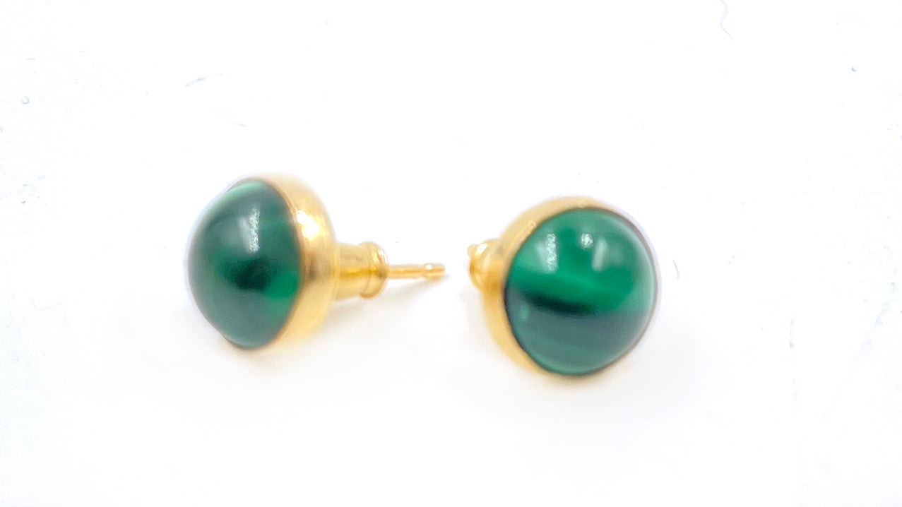 Orion Earrings- Malachite