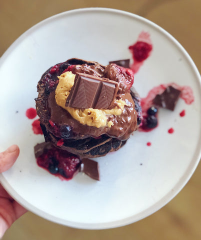 Chocolate Vegan Protein Pancake Recipe | Neat Nutrition. Clean, Simple, No-Nonsense.