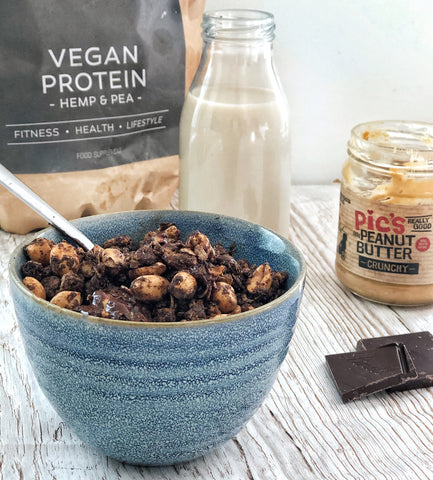 Chocolate Peanut Protein Granola Recipe | Neat Nutrition. Clean, Simple, No-Nonsense. 