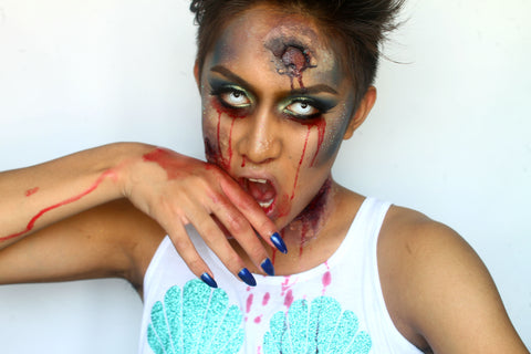 Image result for zombie mermaid makeup