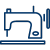 A mattress sewing machine icon representing Jamestown Mattress Since 1886