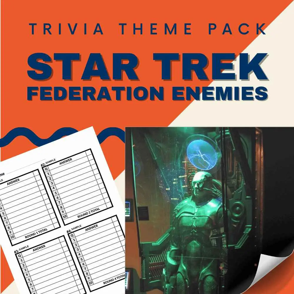 Star Trek (Federation Enemies) Trivia Night Theme Pack