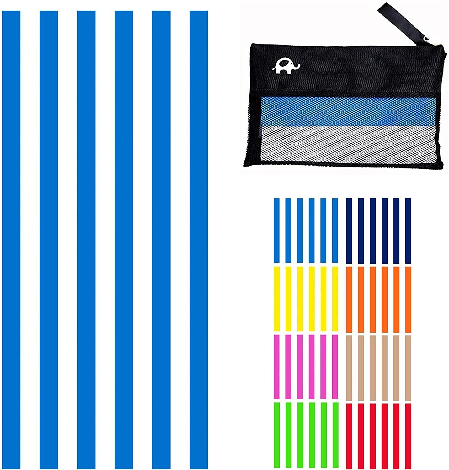Beach Towel - Cabana Blue (78x35 inches)