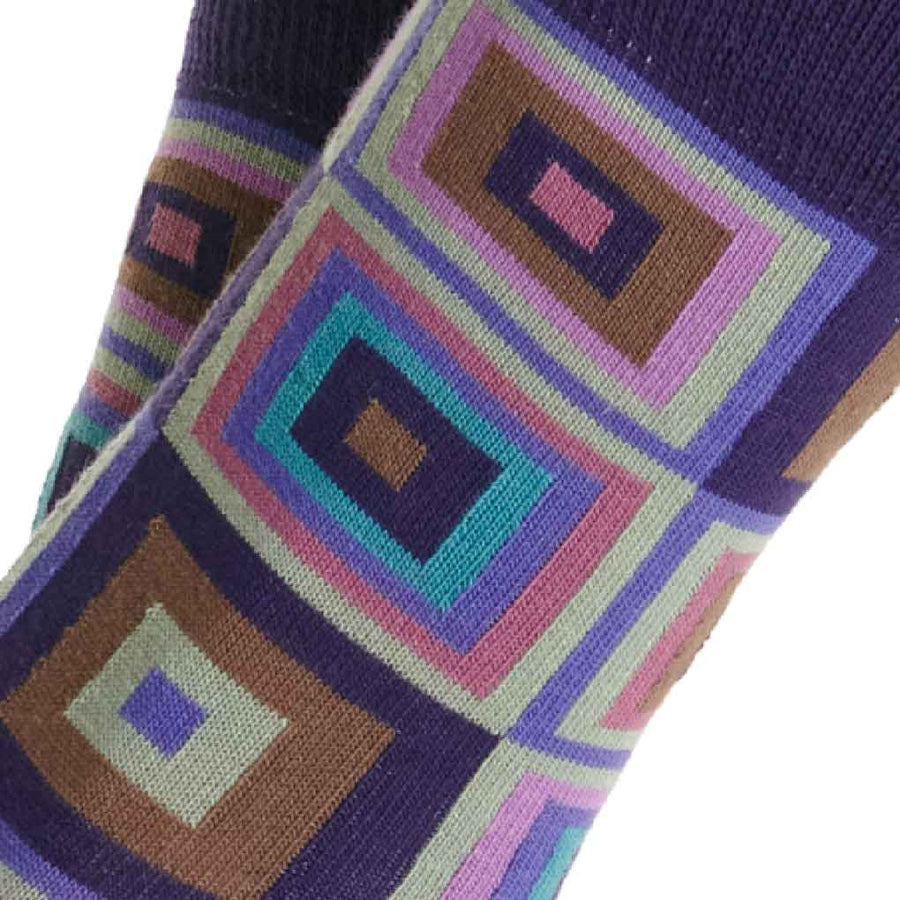 Twin Roads - Violet Cube Socks for Him
