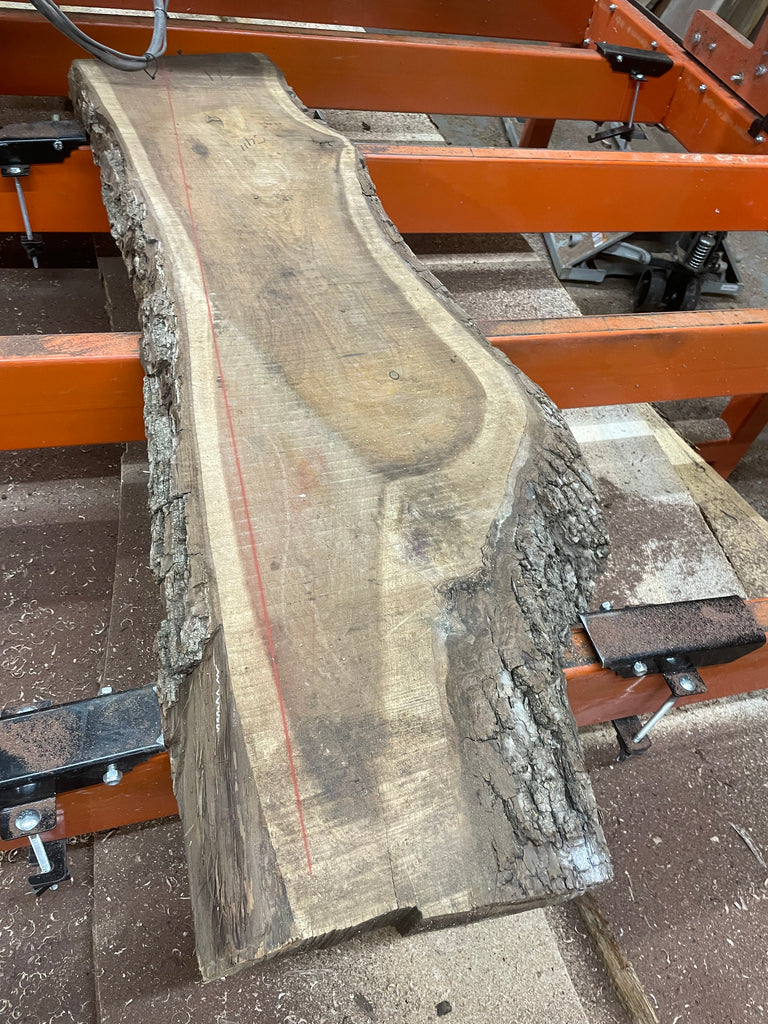 Rough Cut Live Edge Black Walnut Slab