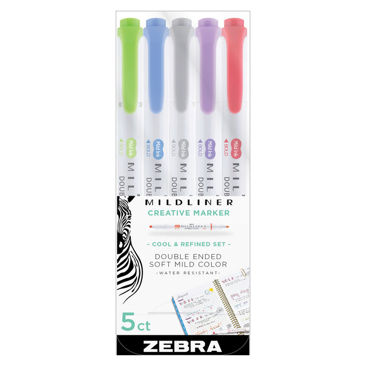 Zebra Mildliner Brush Pen Set 25  Zebra Mildliner Creative Marker