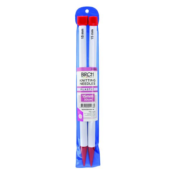 KnitPro Basix Jumbo Birch Knitting Needles - 40cm