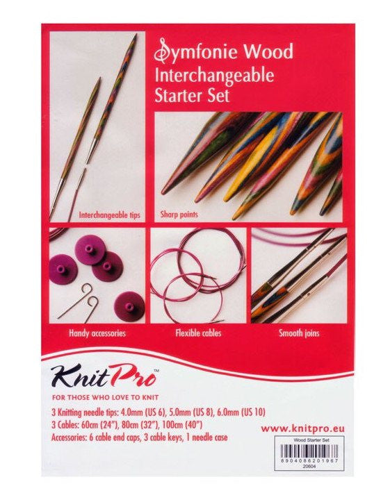 KnitPro "Symfonie" Interchangeable Circular Knitting Needles Starter