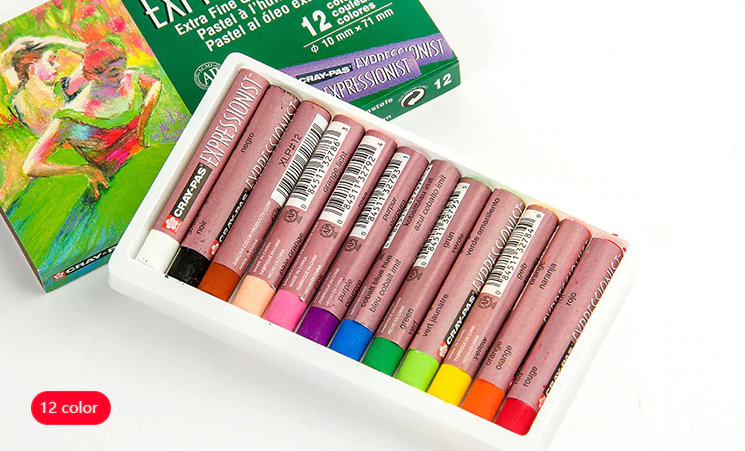 SAKURA Cray-Pas Expressionist Multi-Cultural Oil Pastel Set - Soft Oil  Pastels for Artists - 12 Colors - Yahoo Shopping