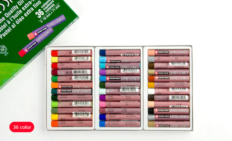 Sakura Cray-Pas Expressionist Oil Pastel Set (12, 16, 25, 36 or 50 colour  set)