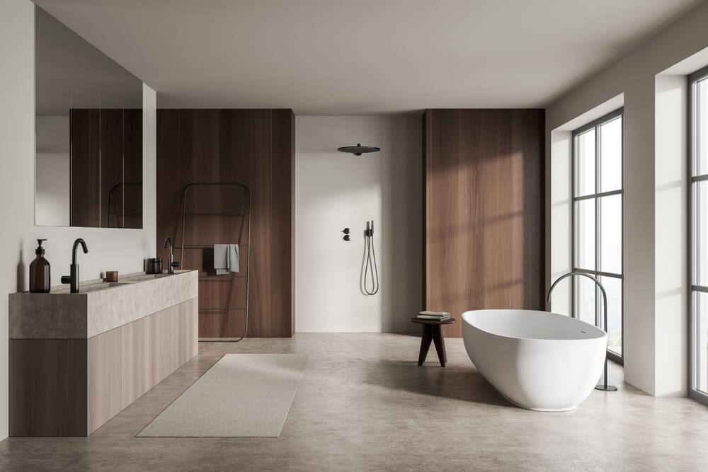 Open-Concept Bathroom Design