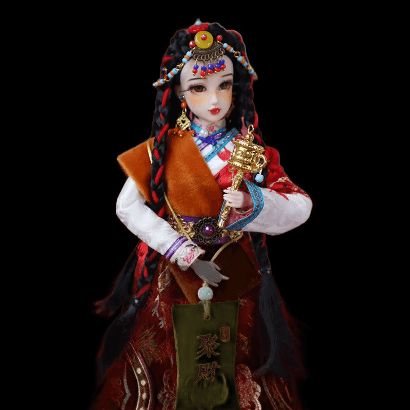 12 Moveable Joints Chinese Dolls Toy