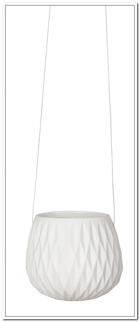 Hanging Planter - Diamond - White - FashionLife
 - 3