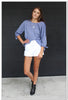 Ava Top - Chambray