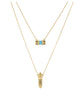 Prana Double Pendant Necklace - FashionLife
 - 1