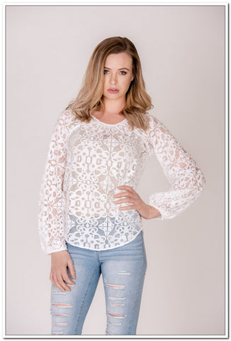 Falling For Florence Lace Top