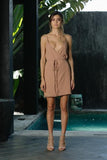 Icon Wrap Dress - Dirty Blush