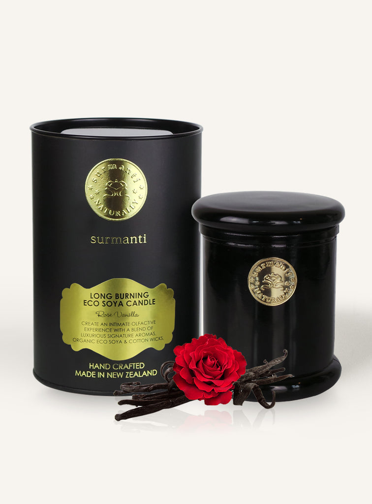 Rose Vanilla Long Burning EcoSoya Candle