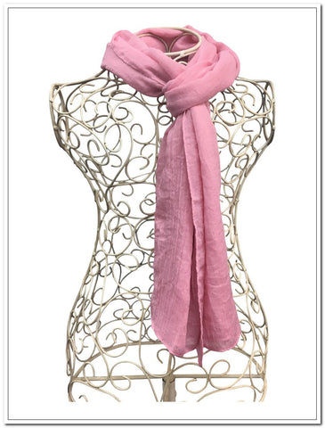 Fashion Scarf - Pink with metallic silver print - gorgeous!
