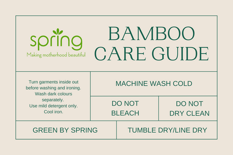 Bamboo Fabric Wash and Care Guide - Spring Maternity