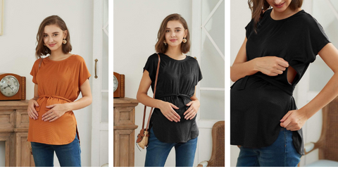 Derika Maternity & Nursing Top