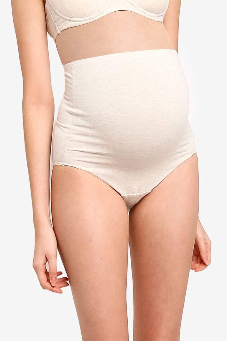 Molly High Waist Seamless Mesh Disposable Delivery Panty (6 pk.) in White-  6-pack by Spring Maternity