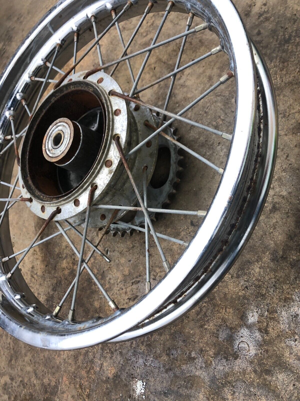 1982 Kawasaki KD80 Rear Wheel