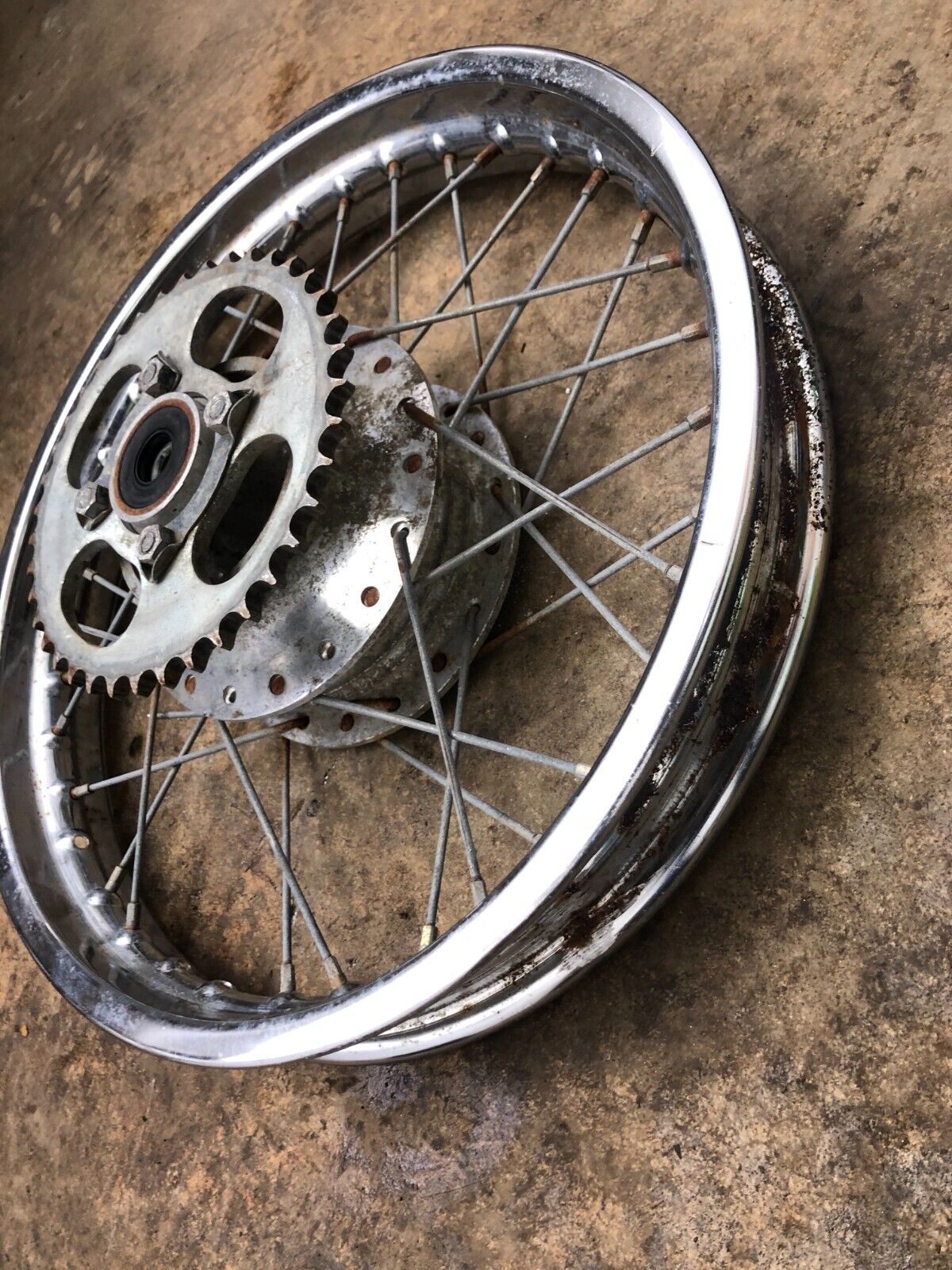 1982 Kawasaki KD80 Rear Wheel