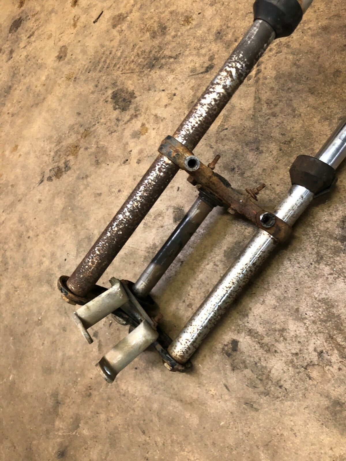 1978 Honda XL75 Front Forks and Triple Tree