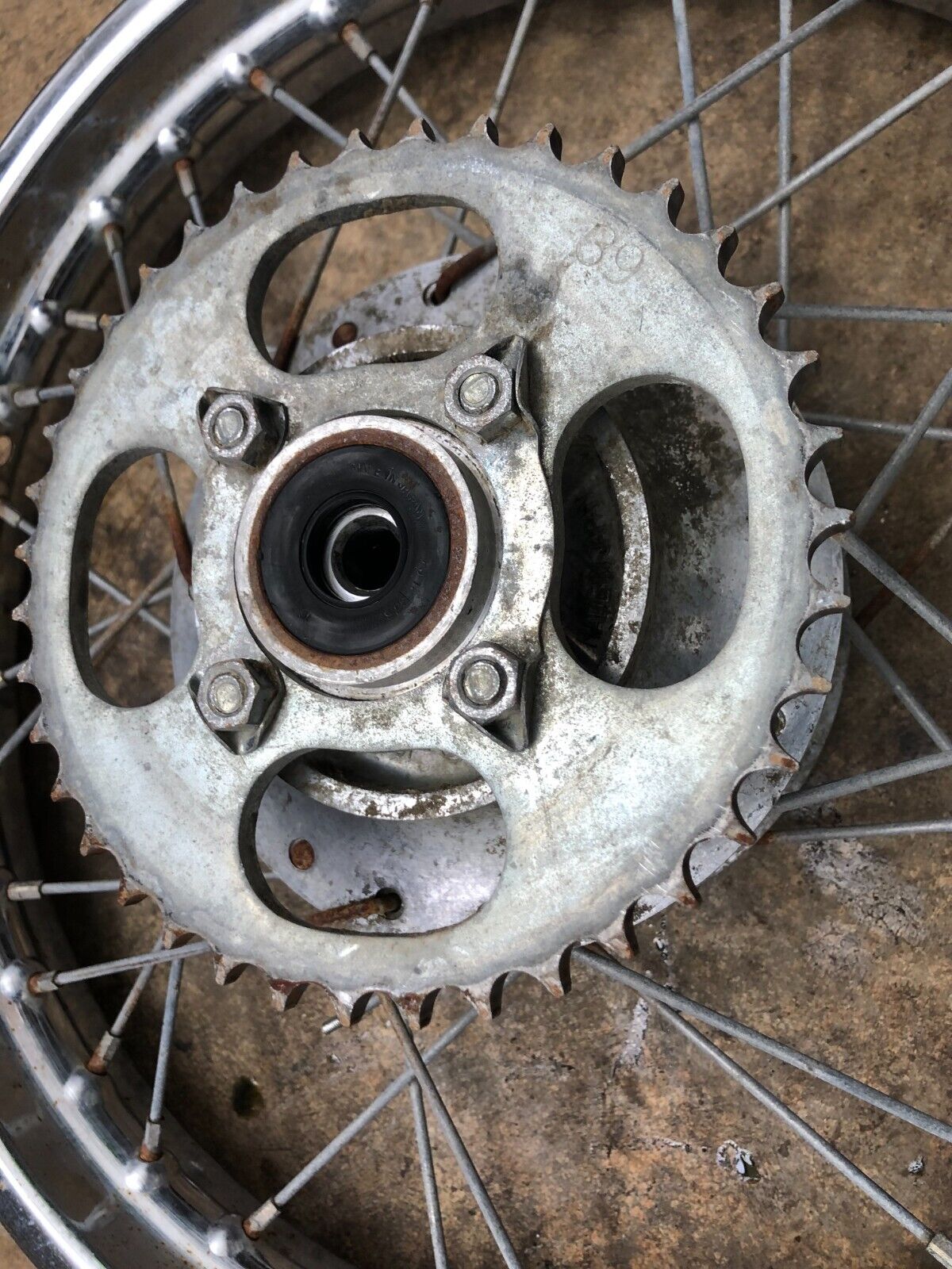 1982 Kawasaki KD80 Rear Wheel