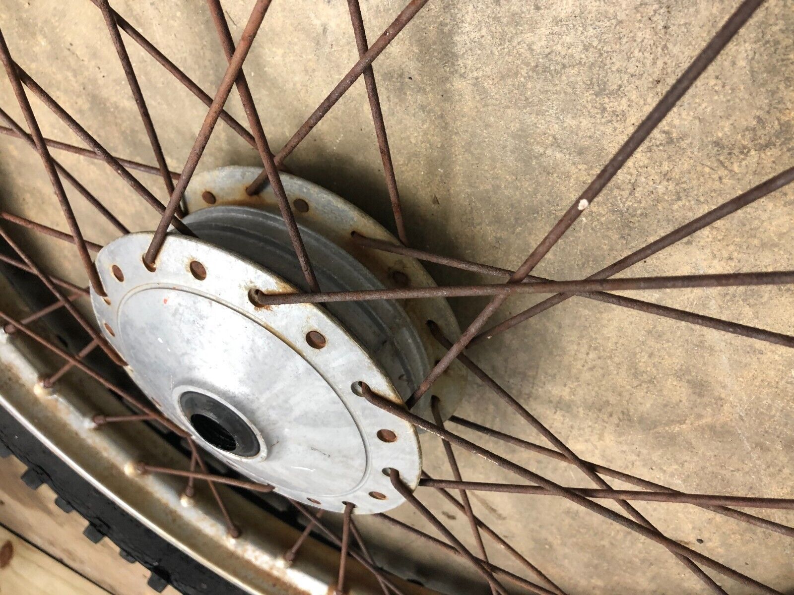 1970 Honda SL100 Front Wheel