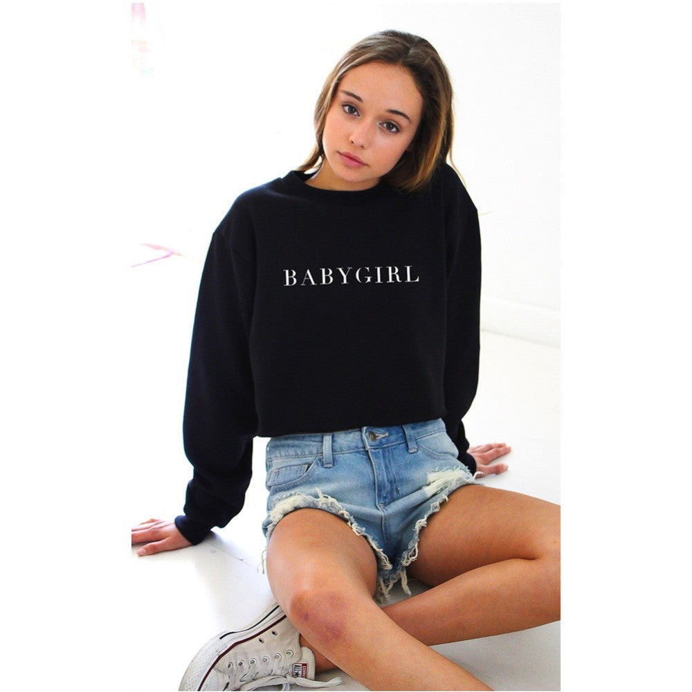 baby girl crewneck sweatshirt