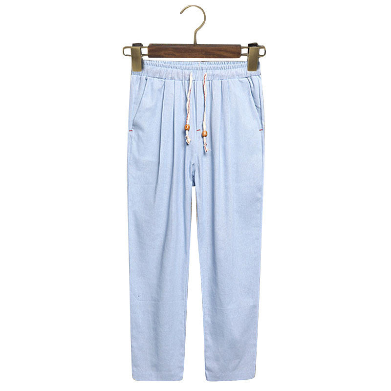 baggy sweatpants with elastic ankles