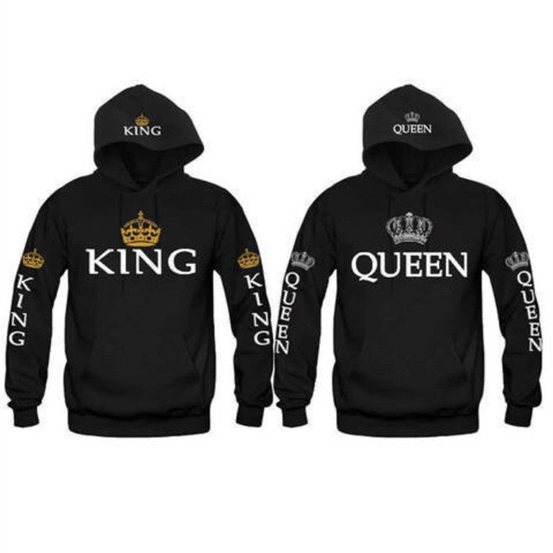 king and queen hoodies with dates