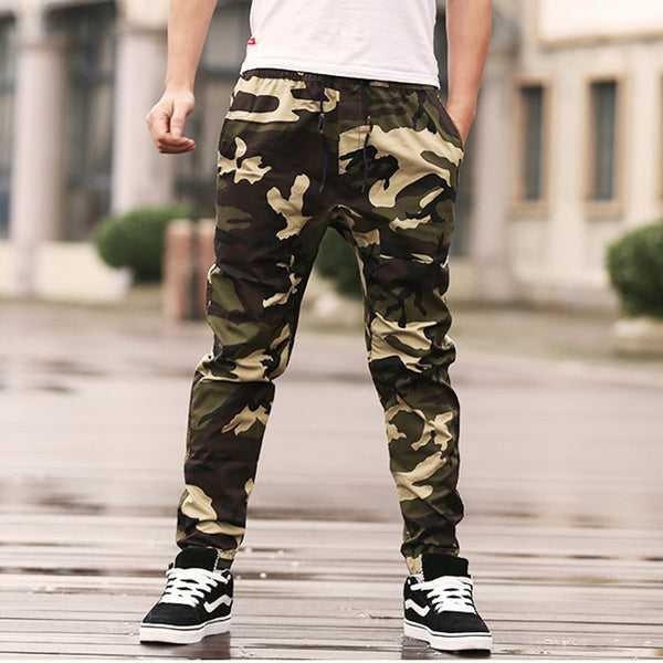 camouflage cargo sweatpants