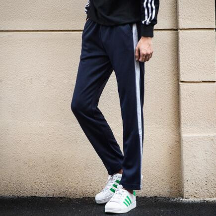 side stripe mens joggers